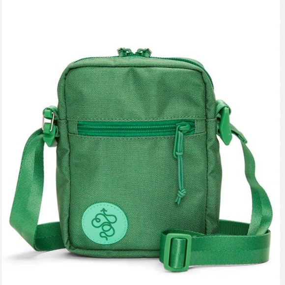 Baboon To The Moon Nylon Sling Crossbody Bag In Green - Picture 1 of 9